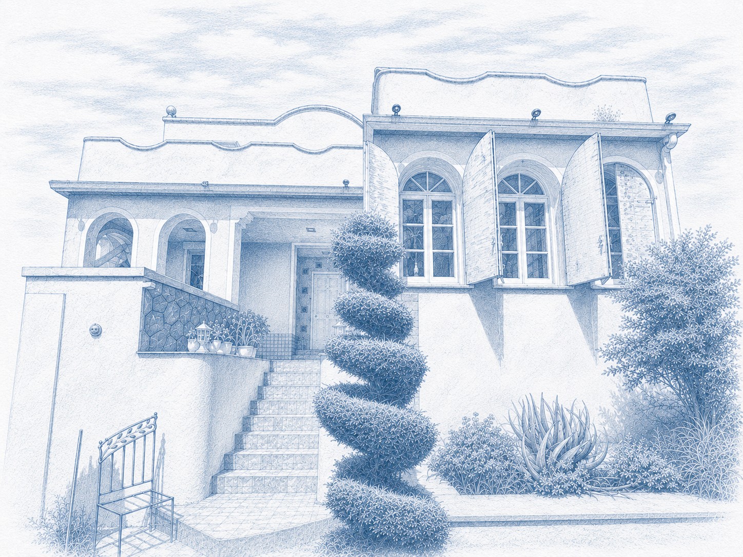 Villa Serenity — dibujo